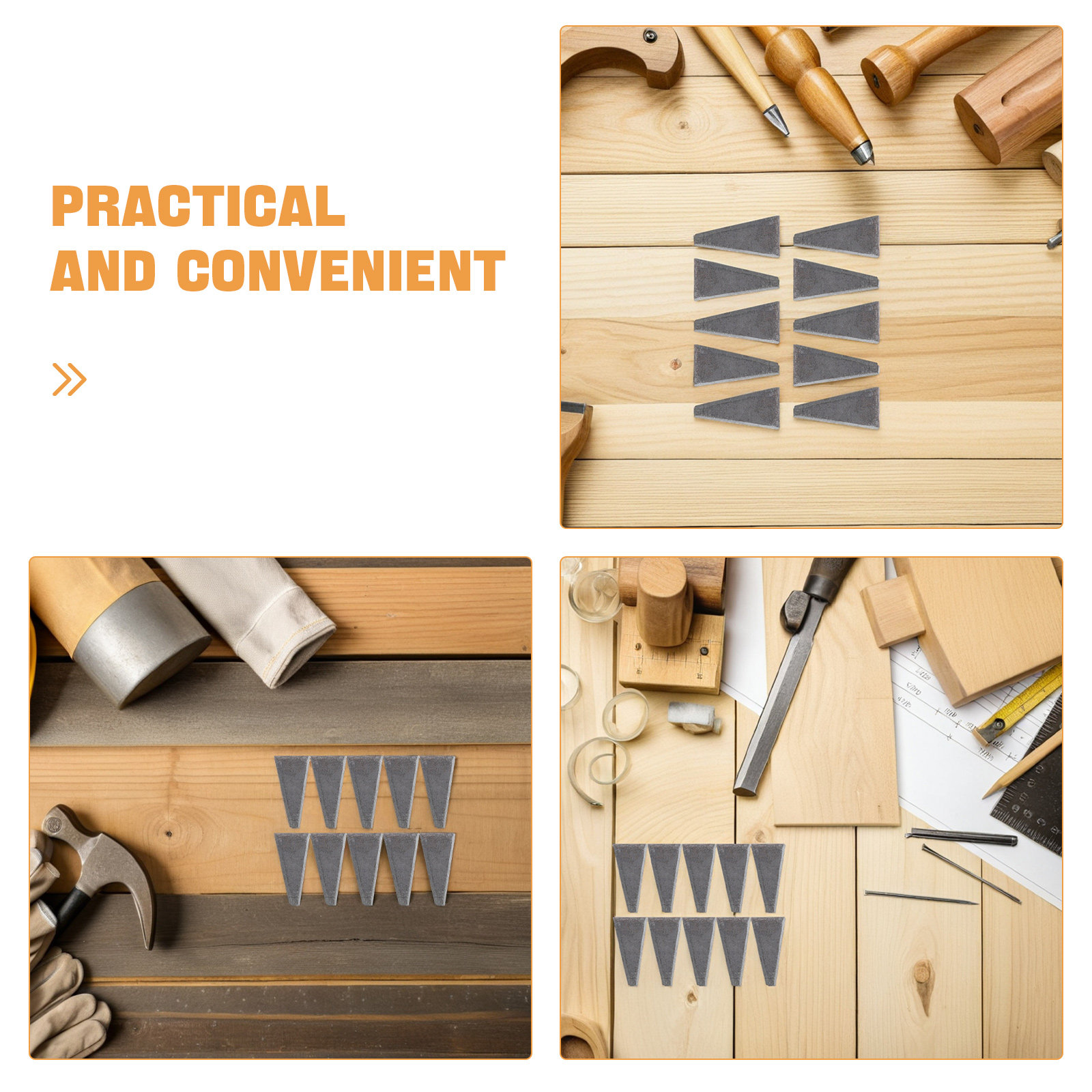 10 piezas Cuña Triangular para - Wooden Mallet Carving reseña y precio