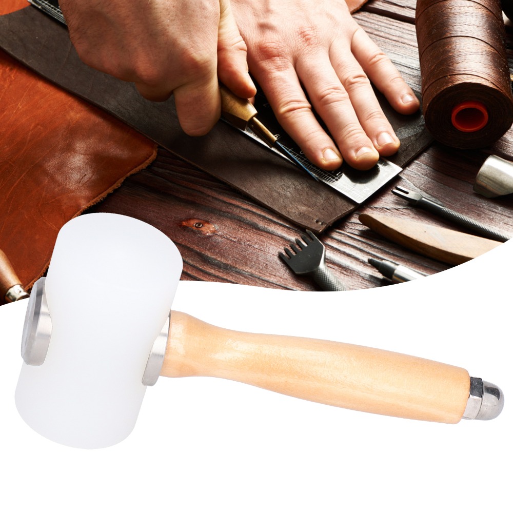 Martillo de cuero de 19 cm con - Wooden Mallet Carving reseña y precio